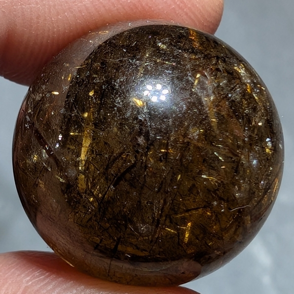 Golden Rutilated Quartz Mini Sphere - Picture 4 of 5